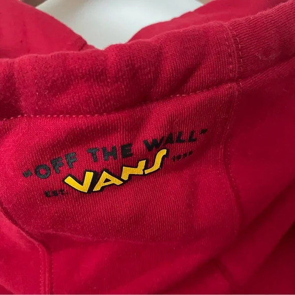 VANS X DISNEY Red Mickey Mouse Graphic Hoodie L - Picture 5 of 10